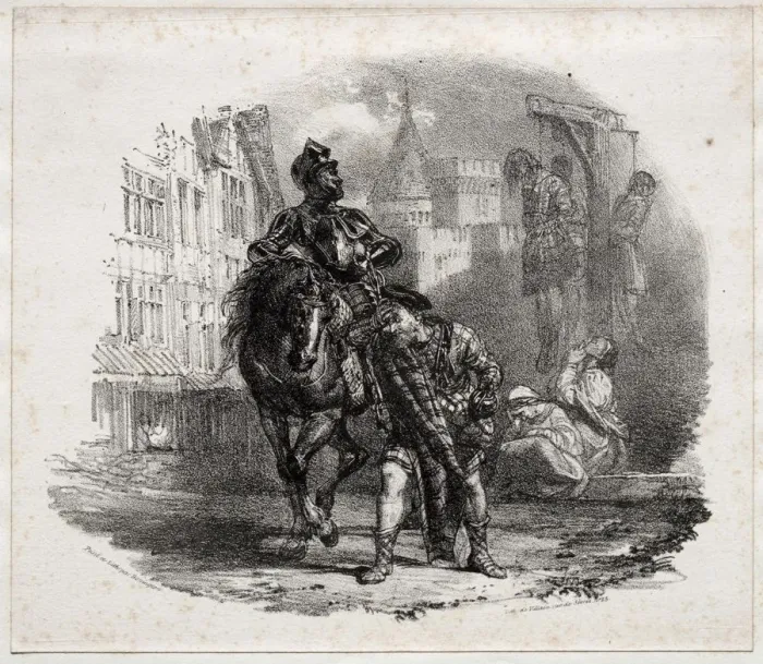 Framed Print : The Escape from Argyle Castle, 1826. Creator: Richard Parkes Bonington (British, 1802-1828) Framed Print : The Escape from Argyle Castle, 1826. Creator: Richard Parkes Bonington (British, 1802-1828)