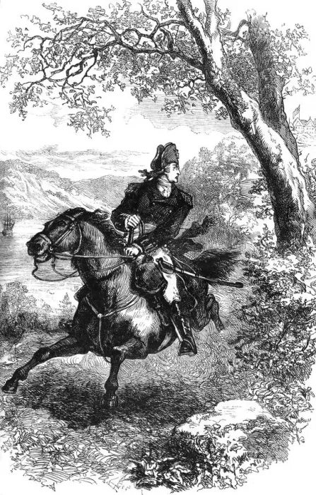 Framed Print : Escape of Benedict Arnold, 1780 (c1880) Framed Print : Escape of Benedict Arnold, 1780 (c1880)