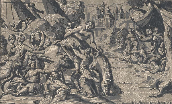 The escape of Cloelia, 1540-50. 1540-50. Creator: Niccolo Vicentino
