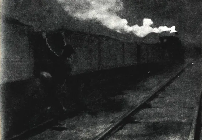 Framed Print : Escape by Train, November 1899, (1945). Creator: John Nash Framed Print : Escape by Train, November 1899, (1945). Creator: John Nash
