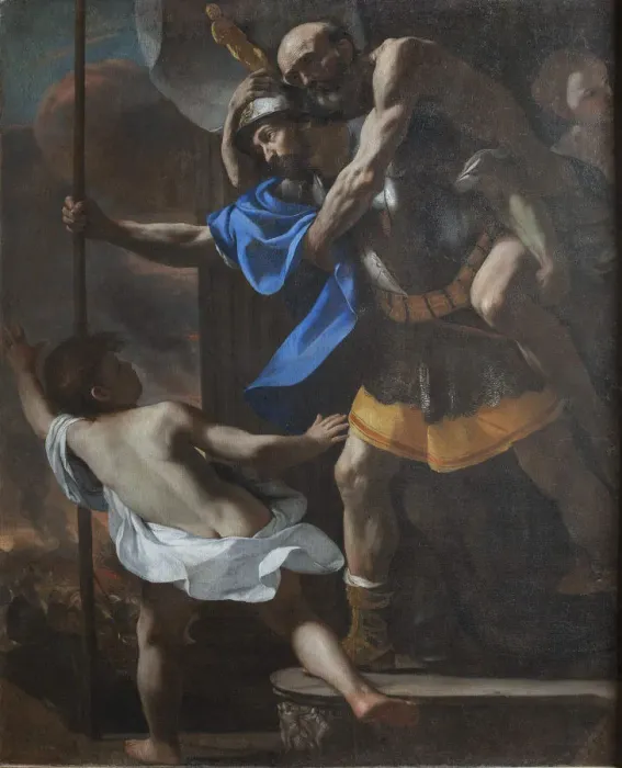 Framed Print : Escape from Troy, 1635-1640. Creator: Preti, Mattia (1613-1699) Framed Print : Escape from Troy, 1635-1640. Creator: Preti, Mattia (1613-1699)