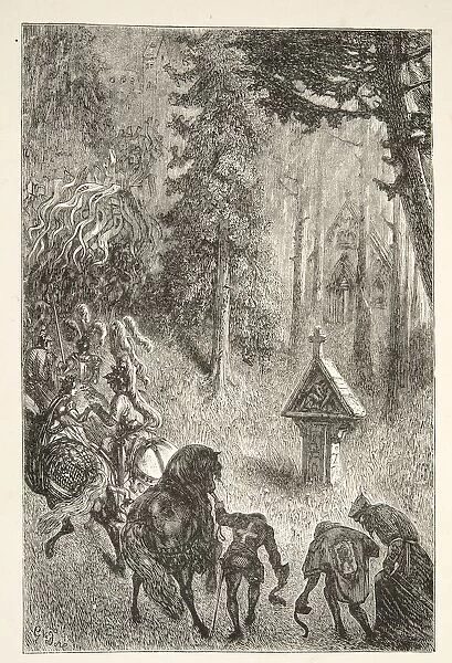 Escorting Guenever from Cameliard, from Stories of the Days of King Arthur by Charles Henry Hanson