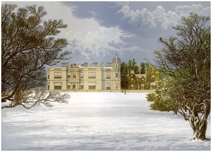 Framed Print : Eshton Hall, Yorkshire, home of Baronet Wilson, c1880 Framed Print : Eshton Hall, Yorkshire, home of Baronet Wilson, c1880