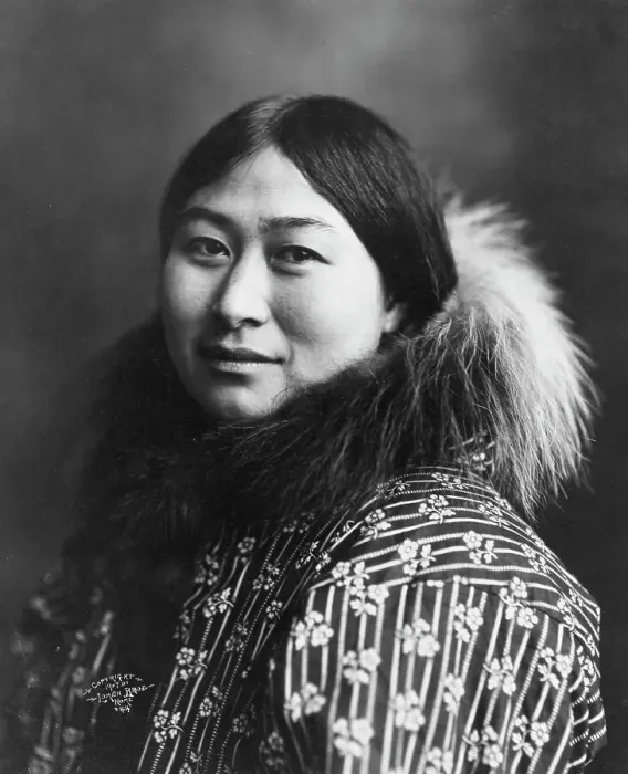 Framed Print : Eskimo woman, c1907, printed (1916?). Creator: Lomen Brothers