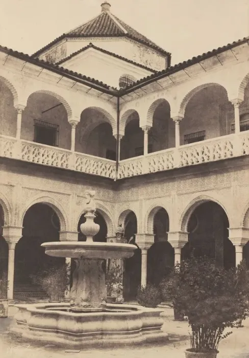Framed Print : Espagne. Seville, Cour de la Maison Du Duc De Medina Celi dite Maison de Pilate, 1853 Framed Print : Espagne. Seville, Cour de la Maison Du Duc De Medina Celi dite Maison de Pilate, 1853