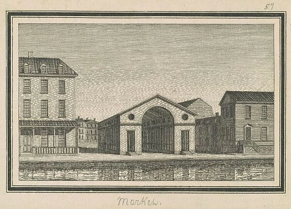 Esperanza, Market, 1795. Creator: Charles Balthazar Julien Fevret de Saint-Mé