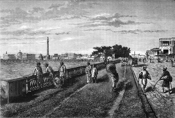 The Esplanade, Calcutta, c1891. Creator: James Grant