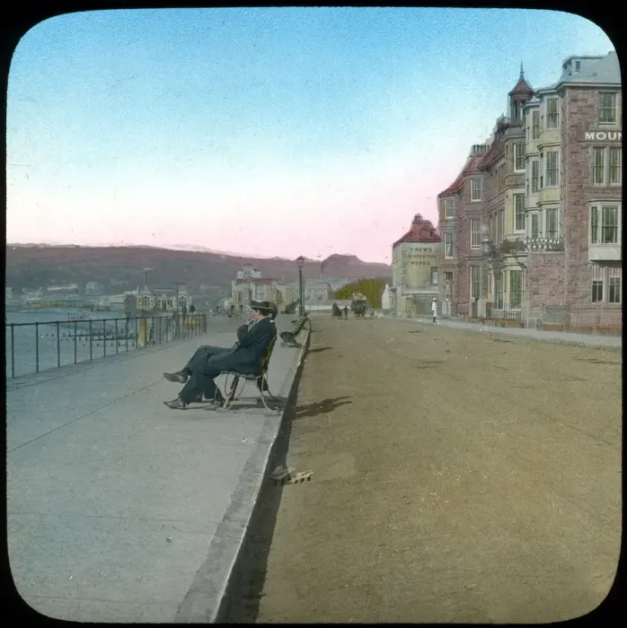 Framed Print : Esplanade, Penzance, Cornwall, late 19th or early 20th century. Artist: Church Army Lantern Department Framed Print : Esplanade, Penzance, Cornwall, late 19th or early 20th century. Artist: Church Army Lantern Department