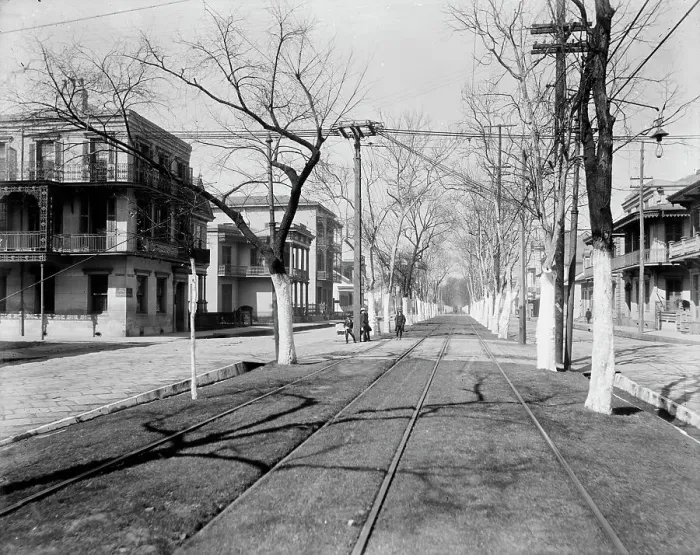 Framed Print : Esplanade Street, New Orleans, c1900. Creator: Unknown Framed Print : Esplanade Street, New Orleans, c1900. Creator: Unknown