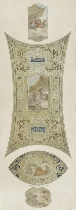 Framed Print : Esquisse pour la galerie Lobau de l'Hôtel de Ville de Paris : Le concert, 1890. Creator: Hector d Espouy Framed Print : Esquisse pour la galerie Lobau de l'Hôtel de Ville de Paris : Le concert, 1890. Creator: Hector d Espouy