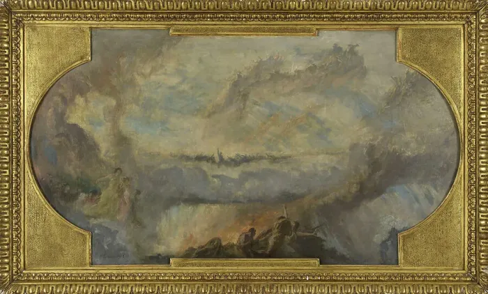 Framed Print : Esquisse pour la galerie nord du Petit Palais : La Révolution française (Plafond), 1912. Creator: Fernand Cormon Framed Print : Esquisse pour la galerie nord du Petit Palais : La Révolution française (Plafond), 1912. Creator: Fernand Cormon