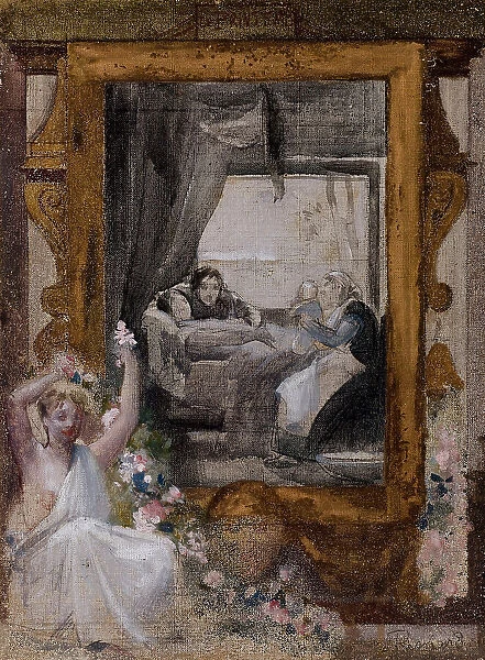 Esquisse pour la salle des mariages de la mairie du 19ème arrondissement : Le Printemps, 1880. Creator: Paul Albert Besnard
