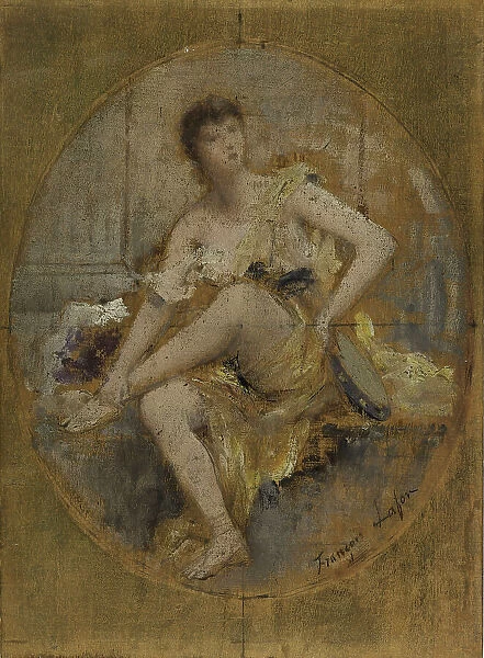 Esquisse pour le foyer du théâtre du Châtelet : La danse, c.1891. Creator: Francois Lafon
