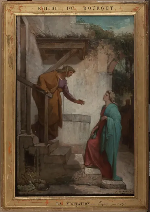 Framed Print : Esquisse pour l'église du Bourget : La Visitation, 1872. Creator: Jules-Joseph Meynier Framed Print : Esquisse pour l'église du Bourget : La Visitation, 1872. Creator: Jules-Joseph Meynier