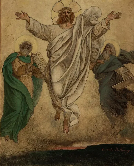 Framed Print : Esquisse pour l'église de Dugny : La Transfiguration : La Résurrection du Christ, c.1874. Creator: Camille-Félix Bellanger Framed Print : Esquisse pour l'église de Dugny : La Transfiguration : La Résurrection du Christ, c.1874. Creator: Camille-Félix Bellanger