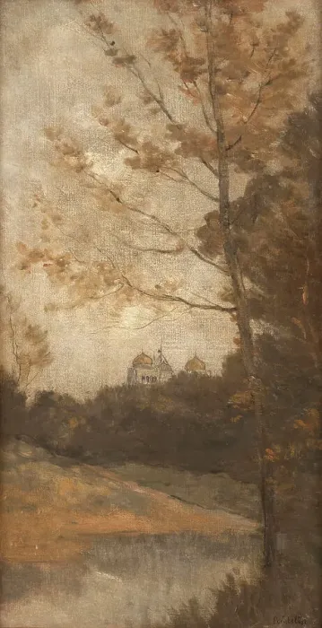 Framed Print : Esquisse pour l'escalier des fêtes de l'Hôtel de Ville de Paris : Le parc Montsouris, c.1888 - 1892. Creator: Auguste Emmanuel Pointelin Framed Print : Esquisse pour l'escalier des fêtes de l'Hôtel de Ville de Paris : Le parc Montsouris, c.1888 - 1892. Creator: Auguste Emmanuel Pointelin