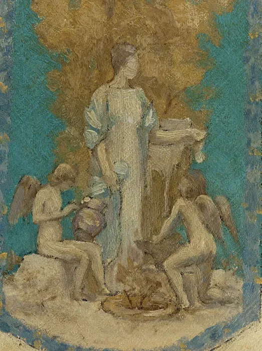 Framed Print : Esquisse pour l'Hôtel de Ville de Paris : Hommage de la Ville de Paris à Victor Hugo, 1894. Creator: Pierre Puvis de Chavannes Framed Print : Esquisse pour l'Hôtel de Ville de Paris : Hommage de la Ville de Paris à Victor Hugo, 1894. Creator: Pierre Puvis de Chavannes