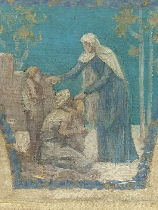 Framed Print : Esquisse pour l'Hôtel de Ville de Paris : Hommage de la Ville de Paris à Victor Hugo, 1894. Creator: Pierre Puvis de Chavannes Framed Print : Esquisse pour l'Hôtel de Ville de Paris : Hommage de la Ville de Paris à Victor Hugo, 1894. Creator: Pierre Puvis de Chavannes