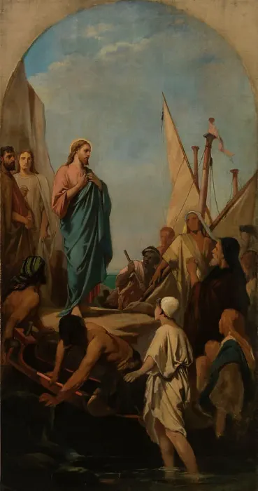 Framed Print : Esquisse pour Saint-Louis-en-l'Ile : Le Christ prêchant, c.1863. Creator: Camille Chazal Framed Print : Esquisse pour Saint-Louis-en-l'Ile : Le Christ prêchant, c.1863. Creator: Camille Chazal