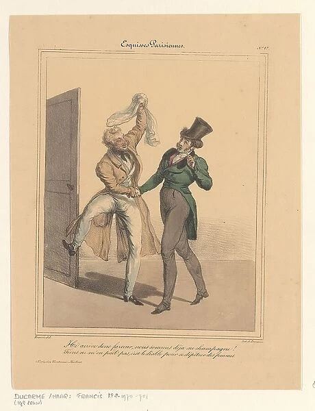 Esquisses Parisiennes, (Parisian Sketches), 1827-1828. Creator: Francis Conscience