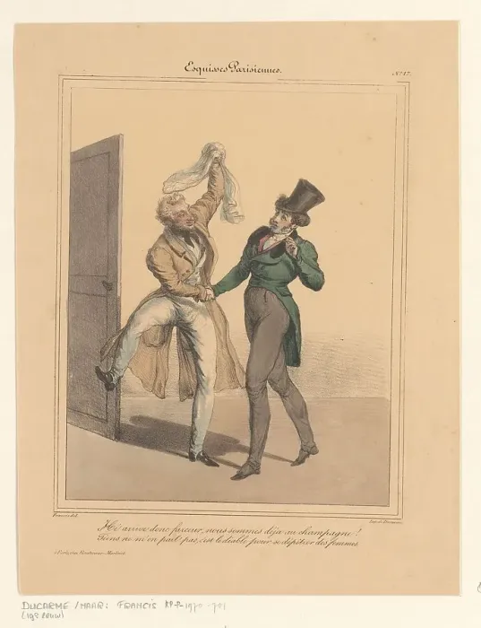 Framed Print : Esquisses Parisiennes, (Parisian Sketches), 1827-1828. Creator: Francis Conscience Framed Print : Esquisses Parisiennes, (Parisian Sketches), 1827-1828. Creator: Francis Conscience
