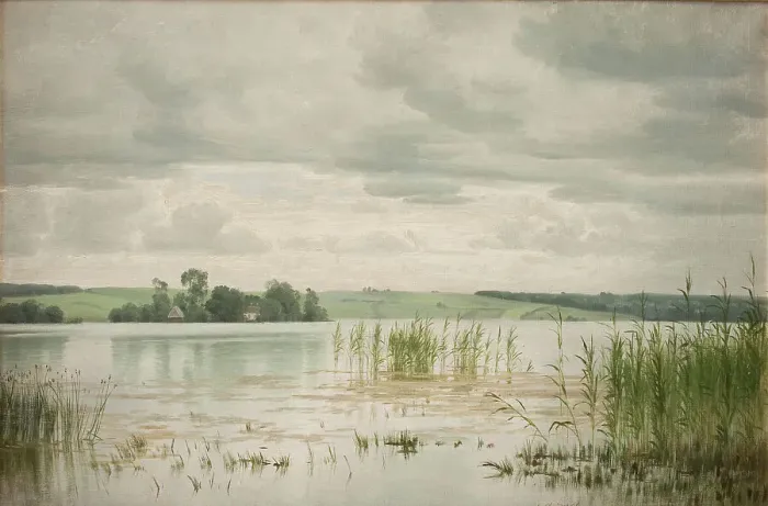 Framed Print : Esrom so, 1879. Creator: Georg Vilhelm Arnold Groth Framed Print : Esrom so, 1879. Creator: Georg Vilhelm Arnold Groth