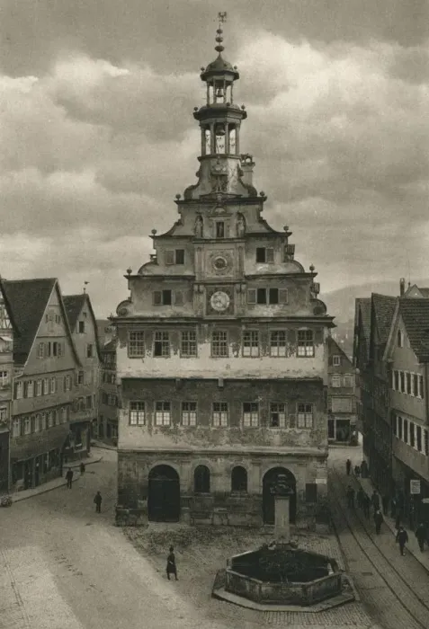 Framed Print : Esslingen. Old Town Hall, 1931. Artist: Kurt Hielscher