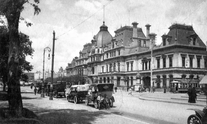 Framed Print : Estacion Constitucion, Buenos Aires, Argentina, c1920s Framed Print : Estacion Constitucion, Buenos Aires, Argentina, c1920s