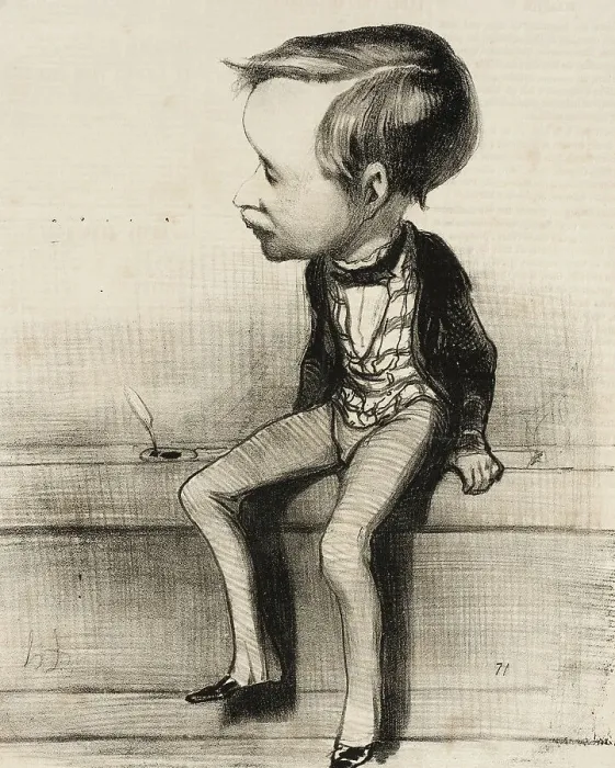 Framed Print : Estancelin, 1849. Creator: Honore Daumier Framed Print : Estancelin, 1849. Creator: Honore Daumier