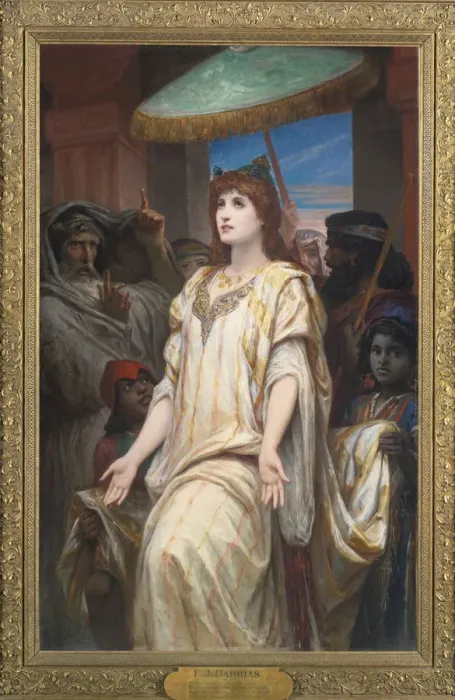 Framed Print : Esther before Ahasuerus, 1894. Artist: Barrias, Felix-Joseph (1822-1907) Framed Print : Esther before Ahasuerus, 1894. Artist: Barrias, Felix-Joseph (1822-1907)