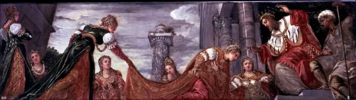 Framed Print : Esther before Ahasuerus by Jacopo Robusti Tintoretto Framed Print : Esther before Ahasuerus by Jacopo Robusti Tintoretto