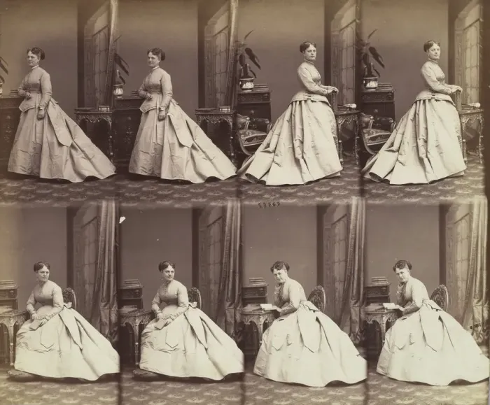 Framed Print : Esther David, 1866. Creator: Andre-Adolphe-Eugene Disderi Framed Print : Esther David, 1866. Creator: Andre-Adolphe-Eugene Disderi