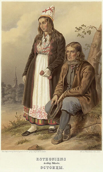 Estonians, 1862. Creator: Avgust Ivanovich Pettsol'd