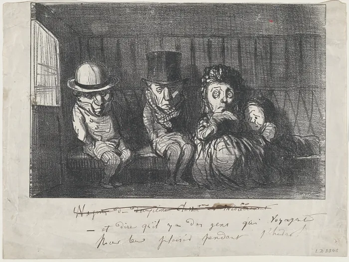 Framed Print : Et dire qu'il y a des gens qui voyagent pour leur plaisir pendant l'hiver!, 1864 Framed Print : Et dire qu'il y a des gens qui voyagent pour leur plaisir pendant l'hiver!, 1864