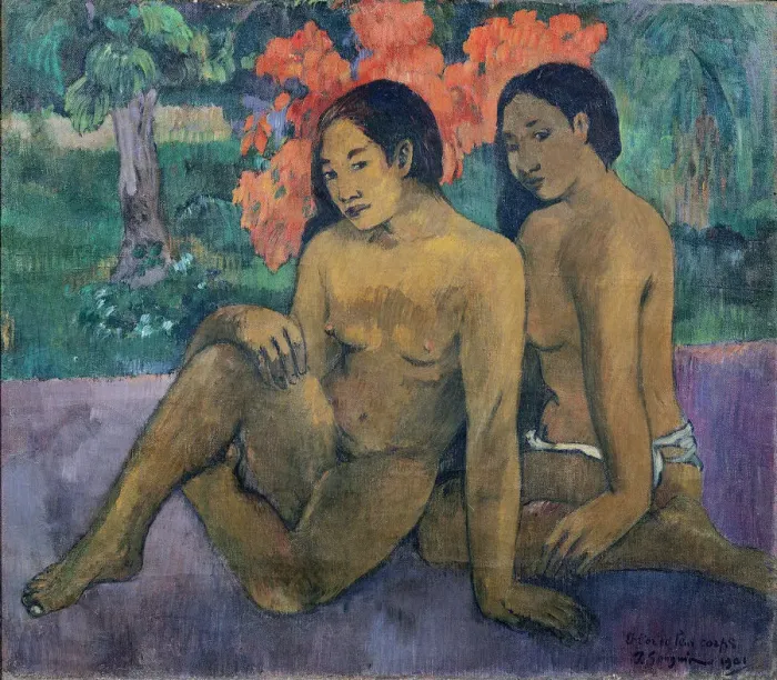 Framed Print : Et l or de leur corps (Et l or de leur corps). Artist: Gauguin, Paul Eugene Henri (1848-1903) Framed Print : Et l or de leur corps (Et l or de leur corps). Artist: Gauguin, Paul Eugene Henri (1848-1903)
