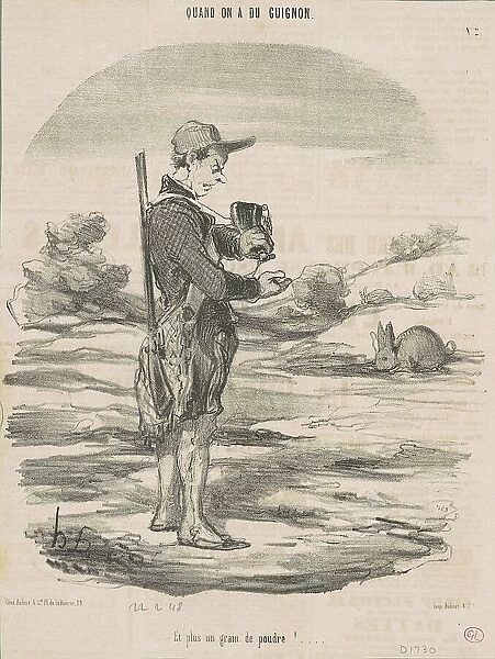 Et plus un grain de poudre!... 19th century. Creator: Honore Daumier