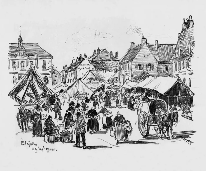 Framed Print : Etaples, c1906. Artist: William Henry Charlton Framed Print : Etaples, c1906. Artist: William Henry Charlton