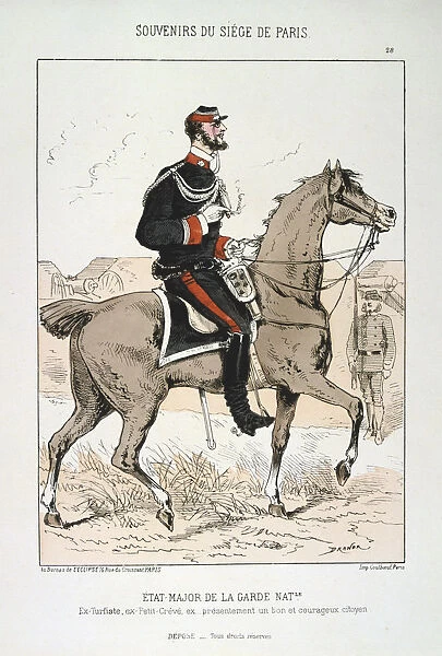 Etat Major de la Garde Nationale, Siege of Paris, Franco-Prussian War, 1870-1871