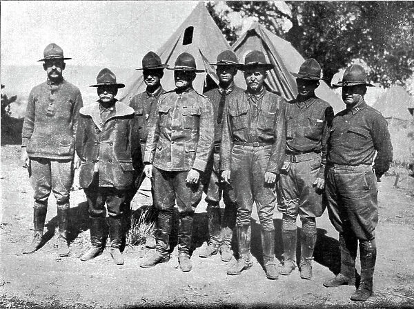 Etats-Unis et Mexique; Le major-general Funston, commandant des forces americaines... 1916. Creator: Unknown