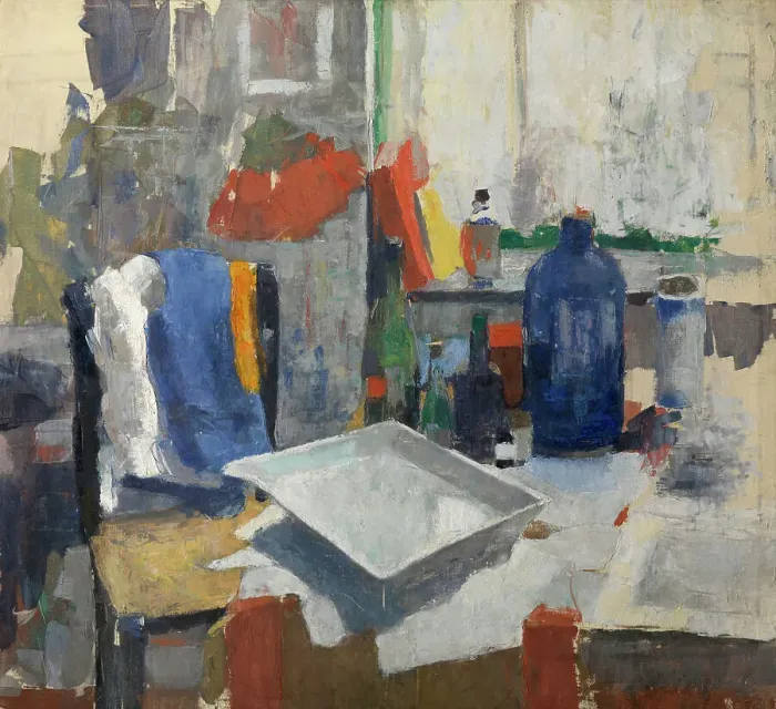 Framed Print : Etching Table, 1909. Creator: Rik Wouters Framed Print : Etching Table, 1909. Creator: Rik Wouters