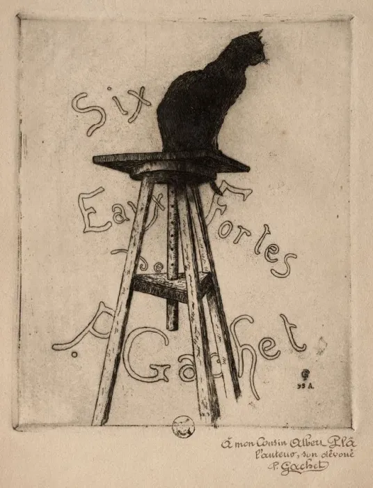Framed Print : Six Etchings, 1895. Creator: Paul Gachet (French, 1828-1909)