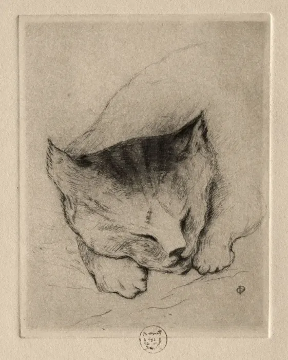Framed Print : Six Etchings: Head of a Kitten, 1895. Creator: Paul Gachet (French, 1828-1909) Framed Print : Six Etchings: Head of a Kitten, 1895. Creator: Paul Gachet (French, 1828-1909)