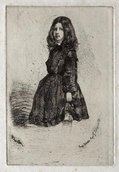 Twelve Etchings from Nature: Annie, 1858. Creator: James McNeill Whistler (American, 1834-1903)