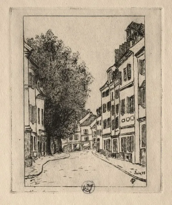 Framed Print : Six Etchings: Notre Dame, Pontoise, 1895. Creator: Paul Gachet (French, 1828-1909) Framed Print : Six Etchings: Notre Dame, Pontoise, 1895. Creator: Paul Gachet (French, 1828-1909)