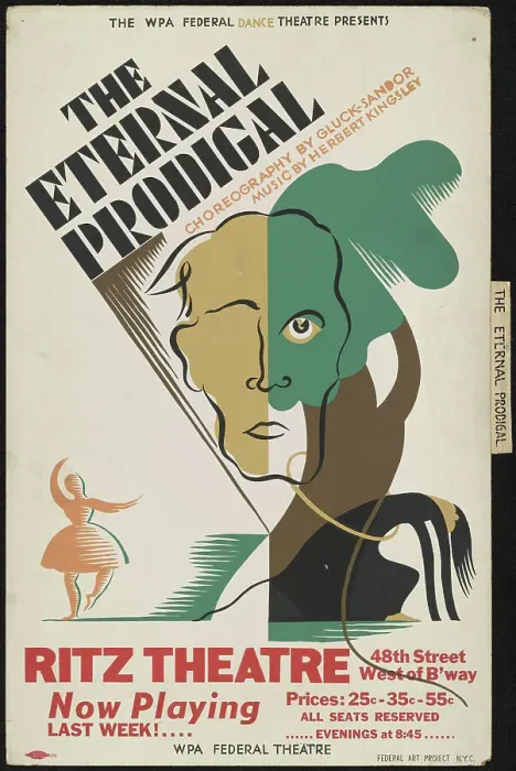 Framed Print : The Eternal Prodigal, New York, 1936. Creator: Unknown Framed Print : The Eternal Prodigal, New York, 1936. Creator: Unknown