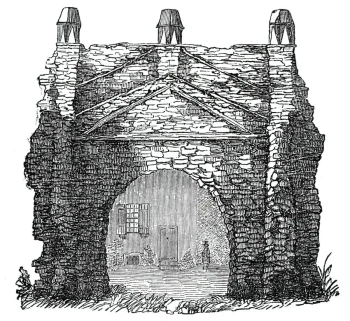 Framed Print : Ethelberts Gate, Kent, 1844. Creator: Unknown Framed Print : Ethelberts Gate, Kent, 1844. Creator: Unknown