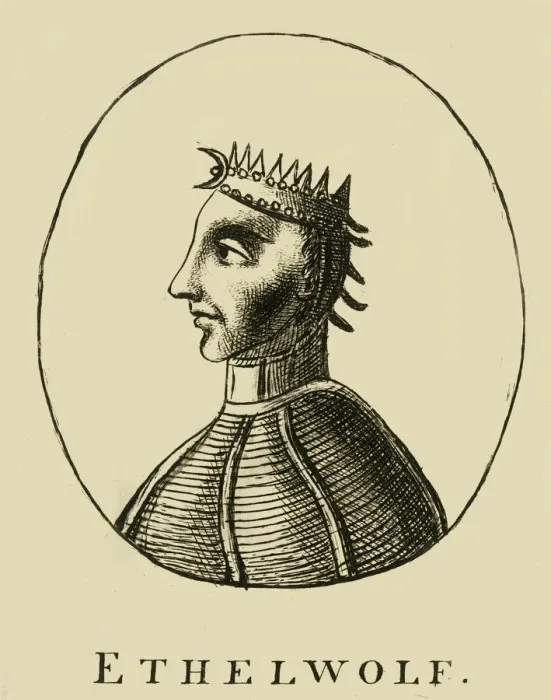 Framed Print : Ethelwolf, 18th century. Creator: Unknown