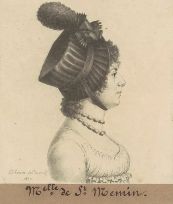 Framed Print : Etiennette-Charlotte-Adelaide Fevret de Saint-Memin, 1799-1800 Framed Print : Etiennette-Charlotte-Adelaide Fevret de Saint-Memin, 1799-1800