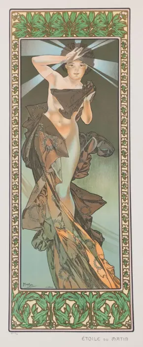 Framed Print : Etoile du Matin (The Morning Star), 1902. Creator: Mucha, Alfons Marie (1860-1939) Framed Print : Etoile du Matin (The Morning Star), 1902. Creator: Mucha, Alfons Marie (1860-1939)