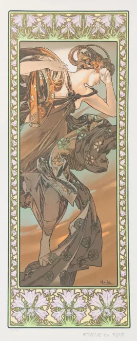 Framed Print : Etoile Du Soir (The Evening Star), 1902. Creator: Mucha, Alfons Marie (1860-1939) Framed Print : Etoile Du Soir (The Evening Star), 1902. Creator: Mucha, Alfons Marie (1860-1939)